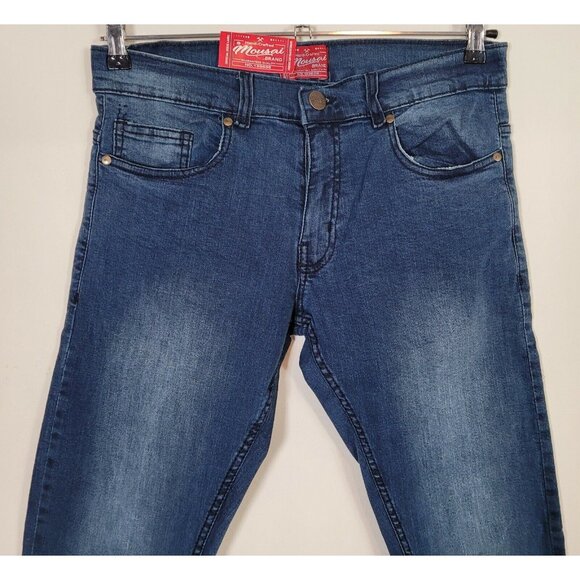 Mousai Men's Size 30 x 32 Medium Blue Jeans New with Tags MSRP - $69.00 - Picture 2 of 11